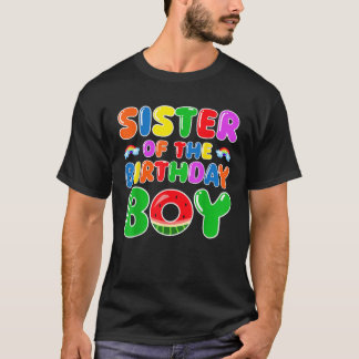 Grappige zus van de jarige jongen Watermeloen Verj T-shirt