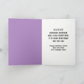 Grappige zus verjaardag kaart (Binnen)