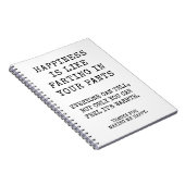 Grappige zusje gelukkige verjaardagswensen notitieboek (Rechterzijde)