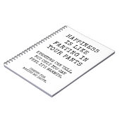 Grappige zusje gelukkige verjaardagswensen notitieboek (Linkerzijde)