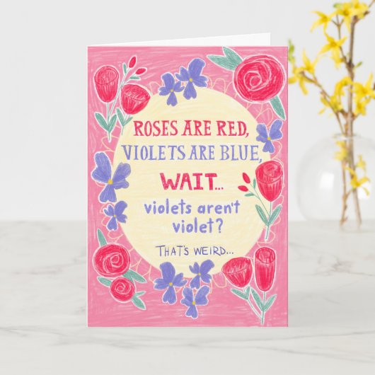 Grappige Zuster Kaart (Gele Bloem)