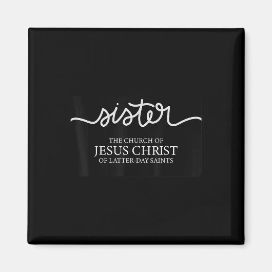 Grappige Zuster Missionaris De Kerk Van Jezus Chri Magneet (Voorkant)