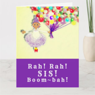 grappige zuster-verjaardagskaart kaart