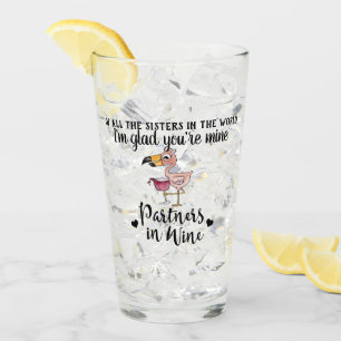 Grappige Zusters Partners In Wijn - Volwassenen Ge Glas
