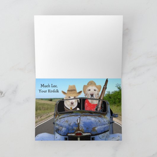 Grappige zwager verjaardag kaart (Binnen)