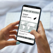 Grappige zwangerschap aankondiging boarding pass s