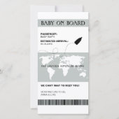 Grappige zwangerschap aankondiging boarding pass s (Voorkant)