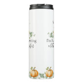 Grappige zwangerschap Toekomst Moeder Pompoen Tumb Thermosbeker (Achterkant)