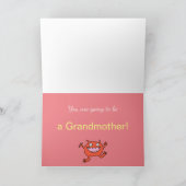 Grappige zwangerschapsaankondiging Grootmoeder Kaart (Binnen)