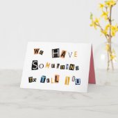 Grappige zwangerschapsaankondiging Grootmoeder Kaart (Gele Bloem)