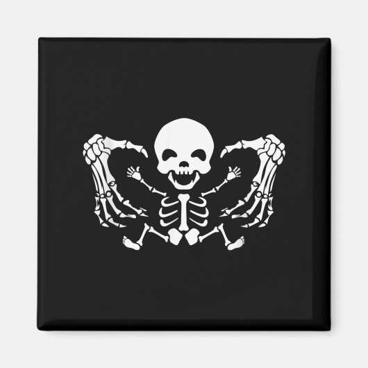 Grappige zwangerschapsaankondiging Halloween Baby Magneet (Voorkant)