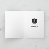 Grappige zwangerschapsaankondiging Kaarten met Koe (Binnen)