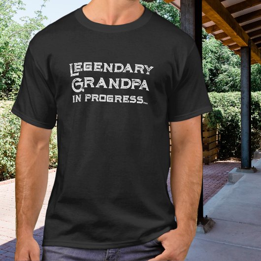 Grappige zwangerschapsaankondiging legendarische o t-shirt