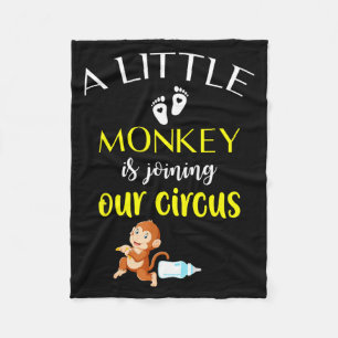 Grappige zwangerschapsaankondiging nieuwe baby ont fleece deken