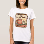 Grappige zwangerschapsaankondiging Retro T-shirt (Voorkant)