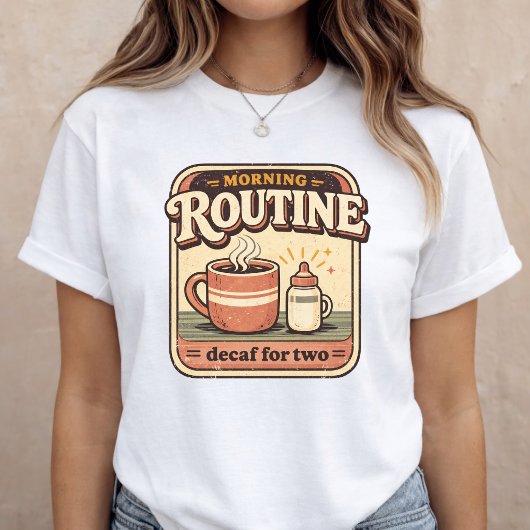 Grappige zwangerschapsaankondiging Retro T-shirt