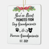 Grappige zwangerschapsaankondiging voor hond groot keramisch ornament (Links)