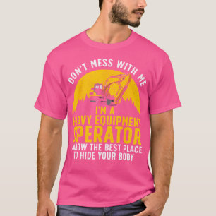 Grappige Zware Materiaalexploitant Kunst voor Mann T-shirt
