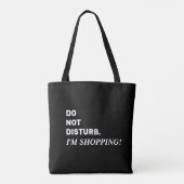 Grappige zwart-wit bedrukte boodschappentas tote bag (Achterkant)