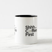 Grappige zwart-wit goedemorgen Mok (Center)