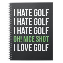 Grappige zwart-wit golf golfer Quote liefhebber