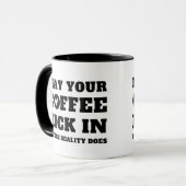 Grappige zwart-wit koffieliefhebbers  mok (Voorkant links)