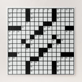 Grappige zwart-wit kruiswoordpuzzel spel legpuzzel