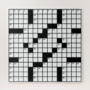 Grappige zwart-wit kruiswoordpuzzel spel legpuzzel