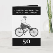 Grappige  zwarte en witte zus 50ste verjaardag kaart (Voorkant)