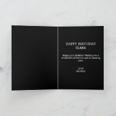 Grappige  zwarte en witte zus 50ste verjaardag kaart (Binnen)