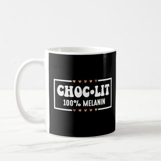 Grappige Zwarte Geschiedenis Juneteenth Chocolade Koffiemok (Links)