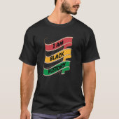 Grappige zwarte geschiedenis maand: Ik ben zwarte  T-shirt (Voorkant)