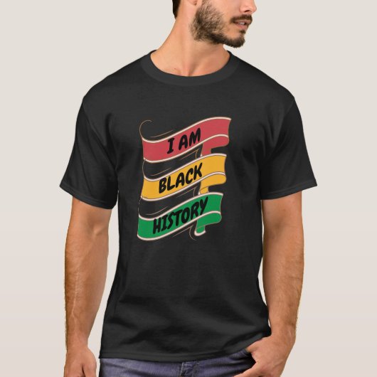 Grappige zwarte geschiedenis maand: Ik ben zwarte  T-shirt (Voorkant)