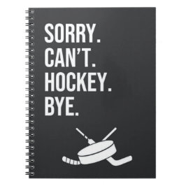 Grappige Zwarte Hockey Cadeaus Voor Hem Mannen Spo Notitieboek