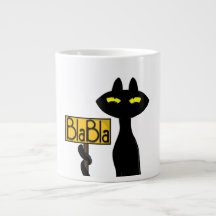 Grappige Zwarte Kat " Bad Boogie - BlaBla" Mok
