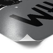 Grappige zwarte kat duwen kerstboom kat Wat? Foto Afdruk (Hoek)