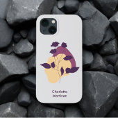 Grappige Zwarte Kat en Marshmallow iPhone Hoesje