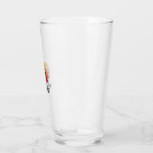 Grappige Zwarte Kat Ew Mensen Retro Zonsondergang Glas (Links)
