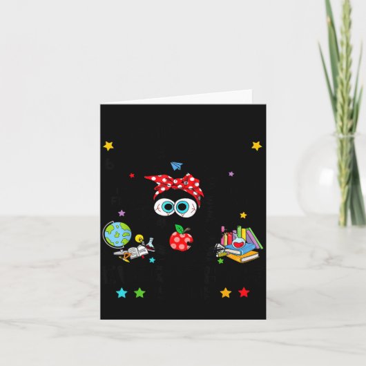 Grappige Zwarte Kat Ik Heb 67 Dagen School Overlee Kaart (Voorkant)