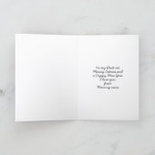 Grappige zwarte kat in Santa Hat Christmas Kaart (Binnen)