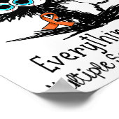 Grappige zwarte kat is prima ik ben prima meerdere poster (Hoek)