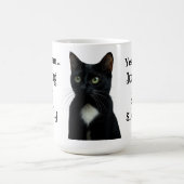 Grappige Zwarte Kat Keramische Mok (Center)