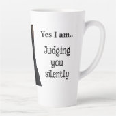 Grappige Zwarte Kat Keramische Mok (Rechts)