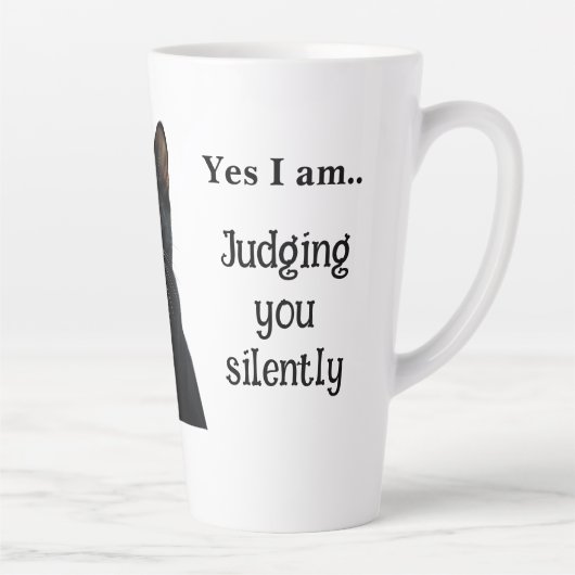 Grappige Zwarte Kat Keramische Mok (Rechts)