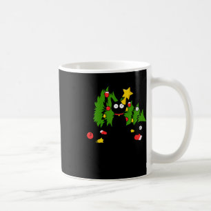 Grappige Zwarte Kat Kerstboom Vrolijke Xmas Humor Koffiemok