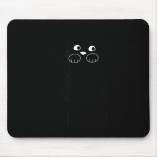 Grappige Zwarte Kat Kit-Thee Grafisch Muismat