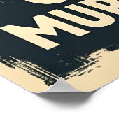 Grappige zwarte kat koffie kunst - koffie omdat mo poster (Hoek)