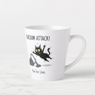 Grappige Zwarte Kat Koffiemok Cadeau Vacuum Aanval Latte Mok