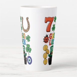 Grappige Zwarte Kat Lucky Charm St. Patrick's Day Latte Mok