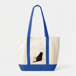 Grappige Zwarte Kat Meme Dubbelzijdig Tote Bag
